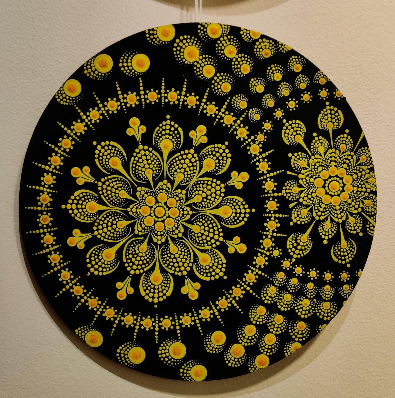 Golden Orbit mandala by Rajeev Verma